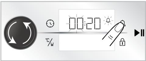 BEKO BBCW13400DX - Réglage de l'alarme - 3