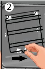 BEKO BBCW13400DX - Per rimuovere i ripiani laterali in filo metallico: - 2