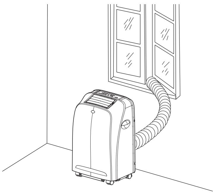 TROTEC PAC 2000 SH - Évacuation de l'air de sortie - 1