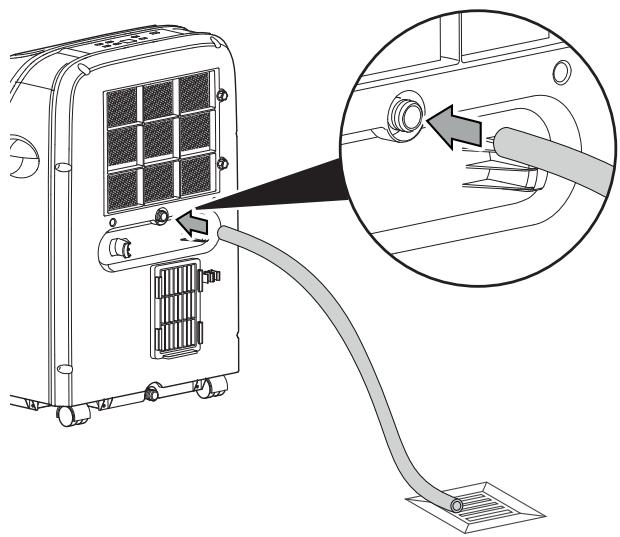 TROTEC PAC 2000 SH - Raccordement du tuyau d'évacuation des condensats - 2