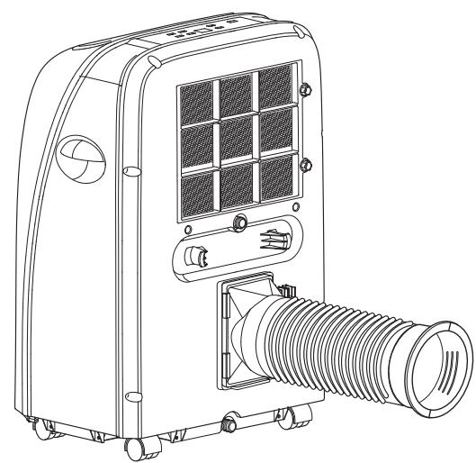 TROTEC PAC 2000 SH - Raccordement du tuyau d'évacuation - 3
