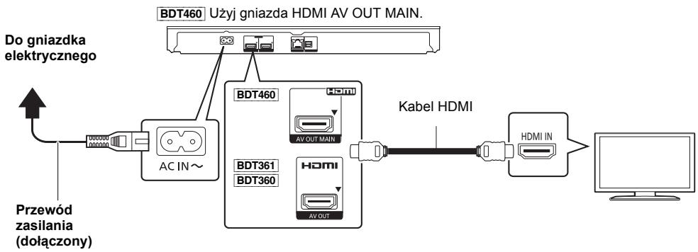 PANASONIC DMP-BDT360 - KROK 1 : Podłaczenia do telewizora - 1