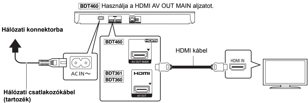 PANASONIC DMP-BDT360 - LÉPÉS : TV csatlakoztatása - 1