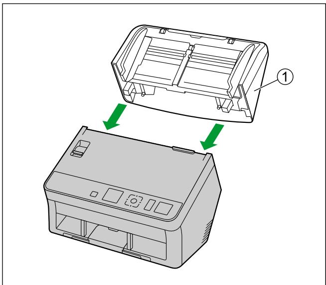 PANASONIC KV-S1057C - Installation du guide-carte pour lot mixte - 3