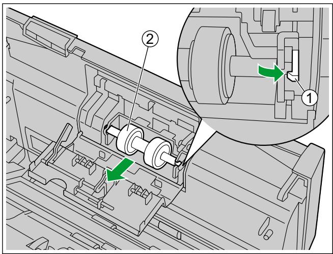 PANASONIC KV-S1057C - Retirez le rouleau de freinage. - 1