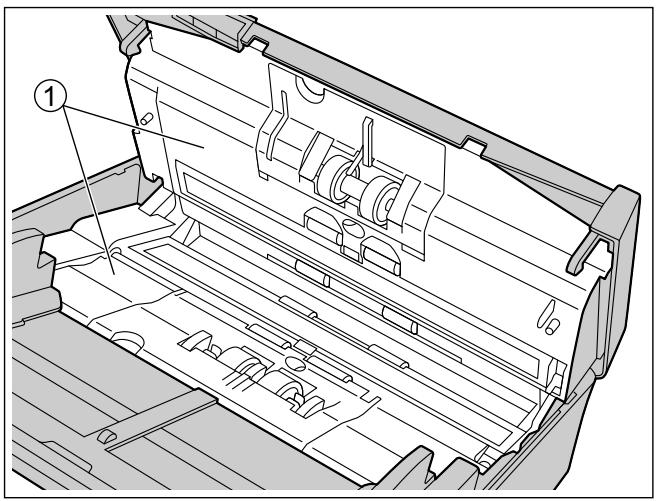 PANASONIC KV-S1057C - Nettoyage du convoyeur et des vitres de numérisation - 1
