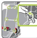 BRITAX ADVANSAFIX M - Retirer la ceinture 5 POINTS & remettre en PLACE le SecureGuard - 13