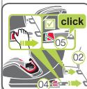 BRITAX ADVANSAFIX M - Decrochage de votre ENFANT et demontage: - 1
