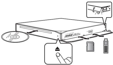 PANASONIC DMP-BBT01 - Vlození nebo vyjmutí media - 1