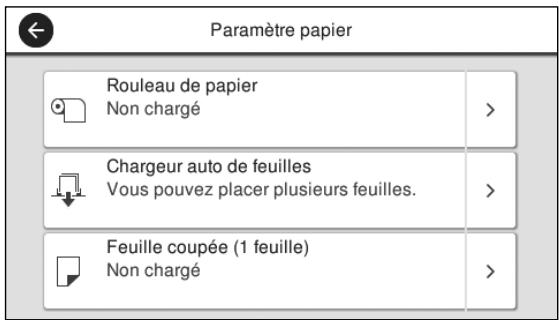 EPSON SURECOLOR SC-T2100 - Chargez le papier en suivant les instructions à l'écran - 1
