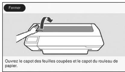 EPSON SURECOLOR SC-T2100 - Appuyez avant de charger le rouleau de papier... - 1