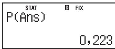 CASIO FX-86DE PLUS - Berechnungen von Normalverteilungen (nur fx-991DE PLUS) - 9