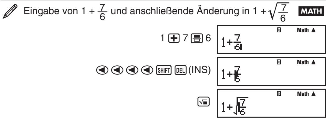 CASIO FX-86DE PLUS - Benutzung von Werten und Ausdrücken als Argument (nur bei natürlicher Anzeige) - 1