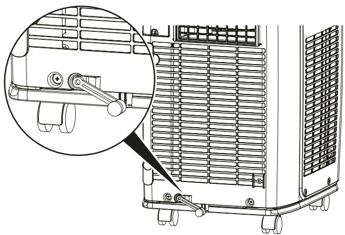 TROTEC PAC 2610 E - Montage du tuyau d'évacuation de l'eau de condensation (montage optionnel) - 1