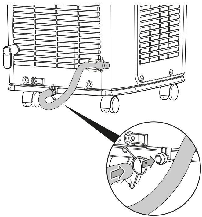 TROTEC PAC 2610 E - Montage du tuyau d'évacuation de l'eau de condensation (montage optionnel) - 3