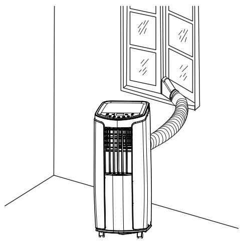 TROTEC PAC 2610 E - Évacuation de l'air de sortie - 1