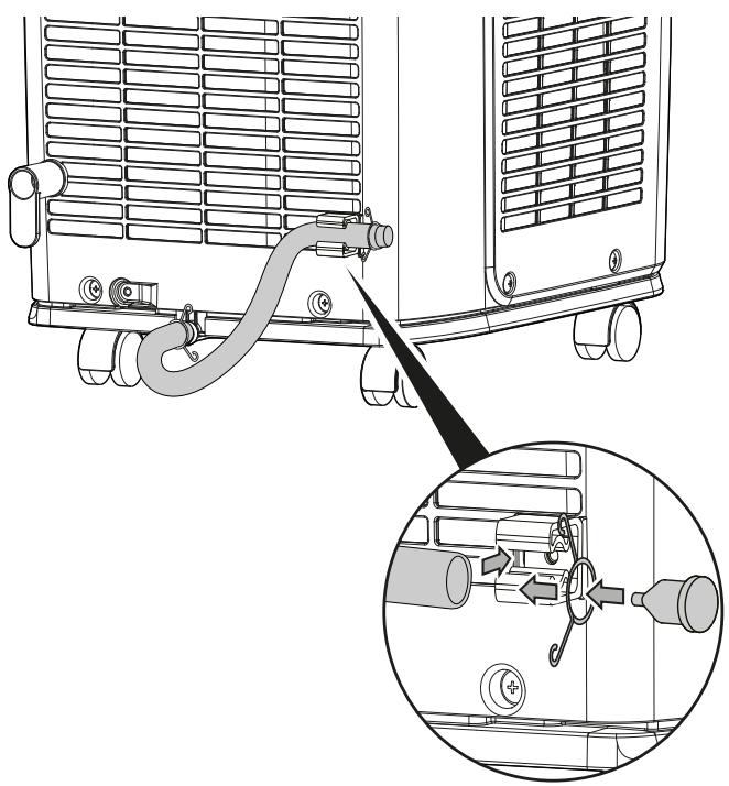 TROTEC PAC 2610 E - Montage du tuyau d'évacuation de l'eau de condensation (montage optionnel) - 4