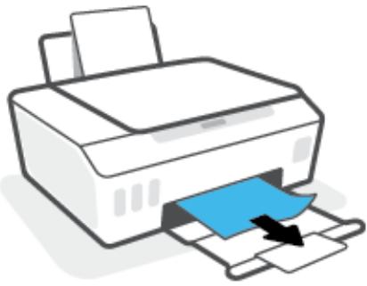 HP SMART TANK 555 - Élimination d'un bourrage papier du bac de sortie - 1