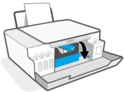HP SMART TANK 555 - Éliminer un bourrage papier ou d'autres objets de la zone d'accès à la tête d'impression (cartouche) - 3