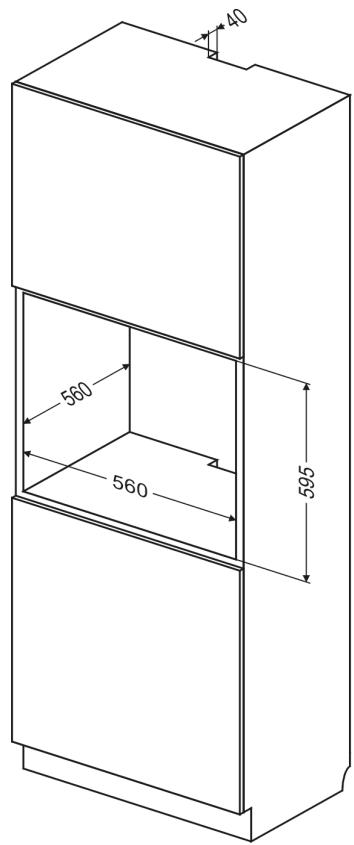 AMICA EB8541 - Einbau des Backofens: - 2