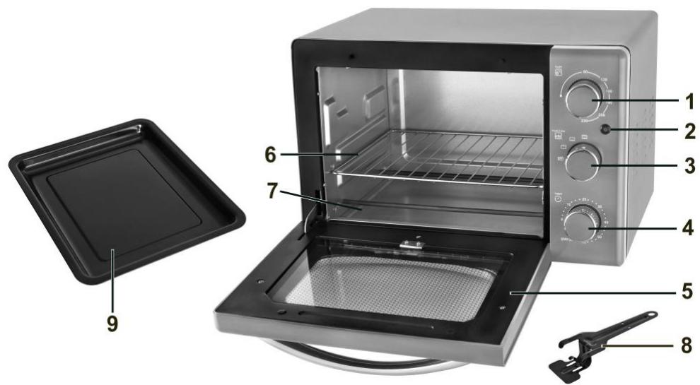 TEAM KALORIK TKG OT 2500 BK - 1