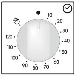 CANDY FPE609A/6X - ИСПОЛЬЗОВАНИЕ ТАЙМЕРА ОКОНЧАНИЯ ВРЕМЕНИ ПРИГОТОВЛЕНИЯ - 1