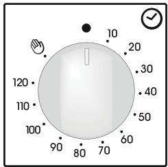 CANDY FPE609A/6X - USING THE END OF COOKING TIMER - 1