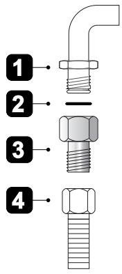 SMEG CS19-7 - Anschluss mit Stahlschlauch mit konischem Anschluss (wovorhanden) - 1