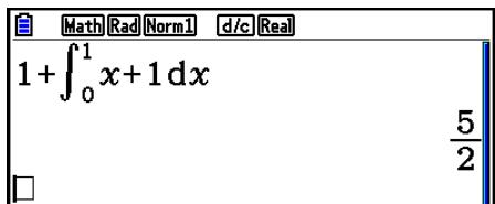 CASIO GRAPH90+E PYTHON - Example 1 Pour saisir 2^3 + 1 - 36