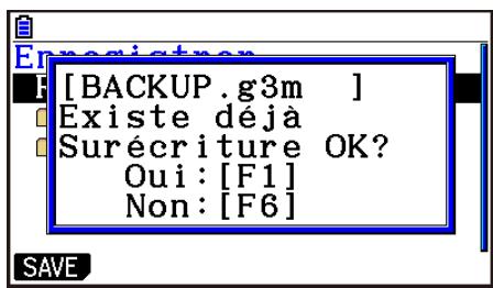 CASIO GRAPH90+E PYTHON - Appuyez sur F1 (SAVE). - 2
