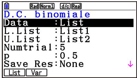 CASIO GRAPH90+E PYTHON - Distribution binomialie cumulative - 1