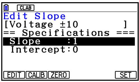 CASIO GRAPH90+E PYTHON - ■ Sensor Calibration Screen - 1