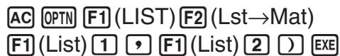 CASIO GRAPH90+E PYTHON - Accès au menu de fonctions de manipulation des données de liste - 1