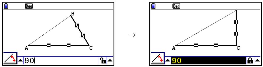 CASIO GRAPH90+E PYTHON - - Pour spécifique l'angle d'un triangle - 2