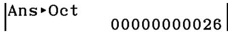 CASIO GRAPH90+E PYTHON - Exemple Convertir 22_10 (système de notation par défaut) dans sa valeur binaire ou octale - 3