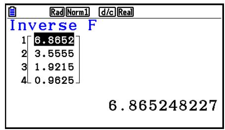 CASIO GRAPH90+E PYTHON - - Distribution cumulative F inverse - 2