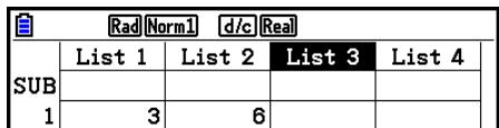 CASIO GRAPH90+E PYTHON - - Pour saisir une série de valeurs simultanément - 6
