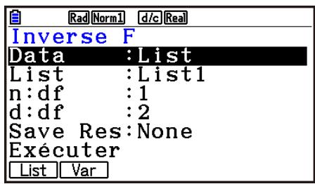 CASIO GRAPH90+E PYTHON - - Distribution cumulative F inverse - 1