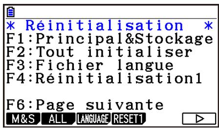 CASIO GRAPH90+E PYTHON - ■ Réinitialisation - 2