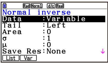 CASIO GRAPH90+E PYTHON - Distribution cumulative normale inverse - 1