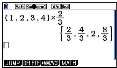 CASIO GRAPH90+E PYTHON - ■ Affichage des résultats de calculs en mode d'écriture mathématique - 3