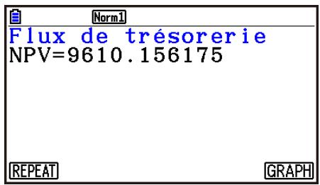 CASIO GRAPH90+E PYTHON - Flux de trésorerie (Évaluation d'investissement) - 3