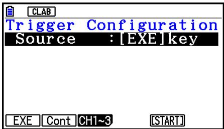 CASIO GRAPH90+E PYTHON - - To configure Trigger Setup settings - 1