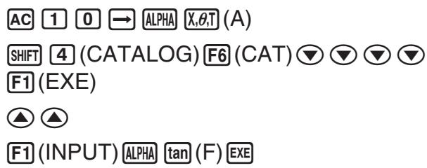 CASIO GRAPH90+E PYTHON - Exemple Pour affecter la valeur 10 aux variables A à F - 1