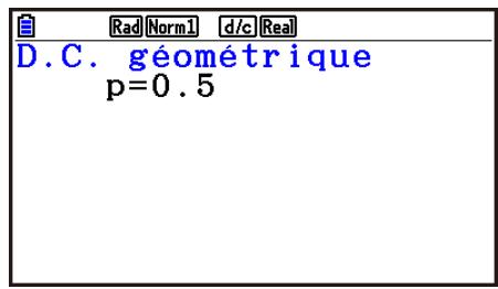 CASIO GRAPH90+E PYTHON - Distribution géométrique cumulative - 3