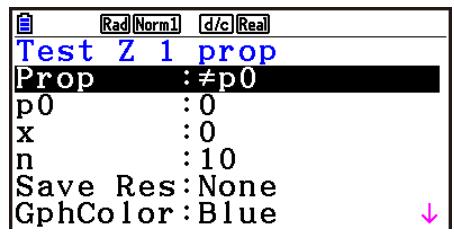 CASIO GRAPH90+E PYTHON - - Test Z à 1 proportion - 1