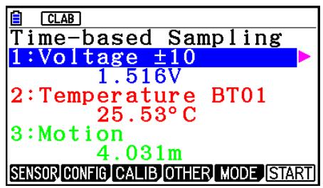 CASIO GRAPH90+E PYTHON - Time-based Sampling Screen - 1