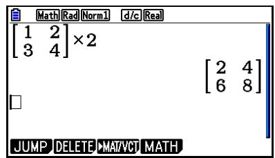 CASIO GRAPH90+E PYTHON - ■ Affichage des résultats de calculs en mode d'écriture mathématique - 2
