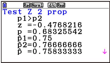 CASIO GRAPH90+E PYTHON - - Test Z à 2 proportions - 2