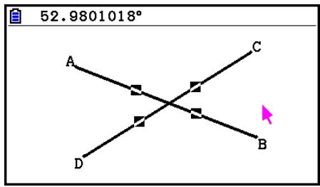 CASIO GRAPH90+E PYTHON - - Pour construire le point d'intersection de deux lignes - 1